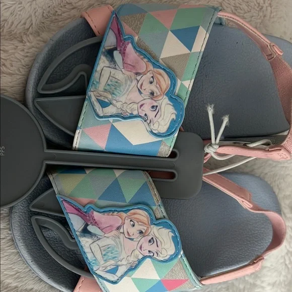 Disney Pink and Blue Sandals with Holographic Strap - Picture 5 of 6